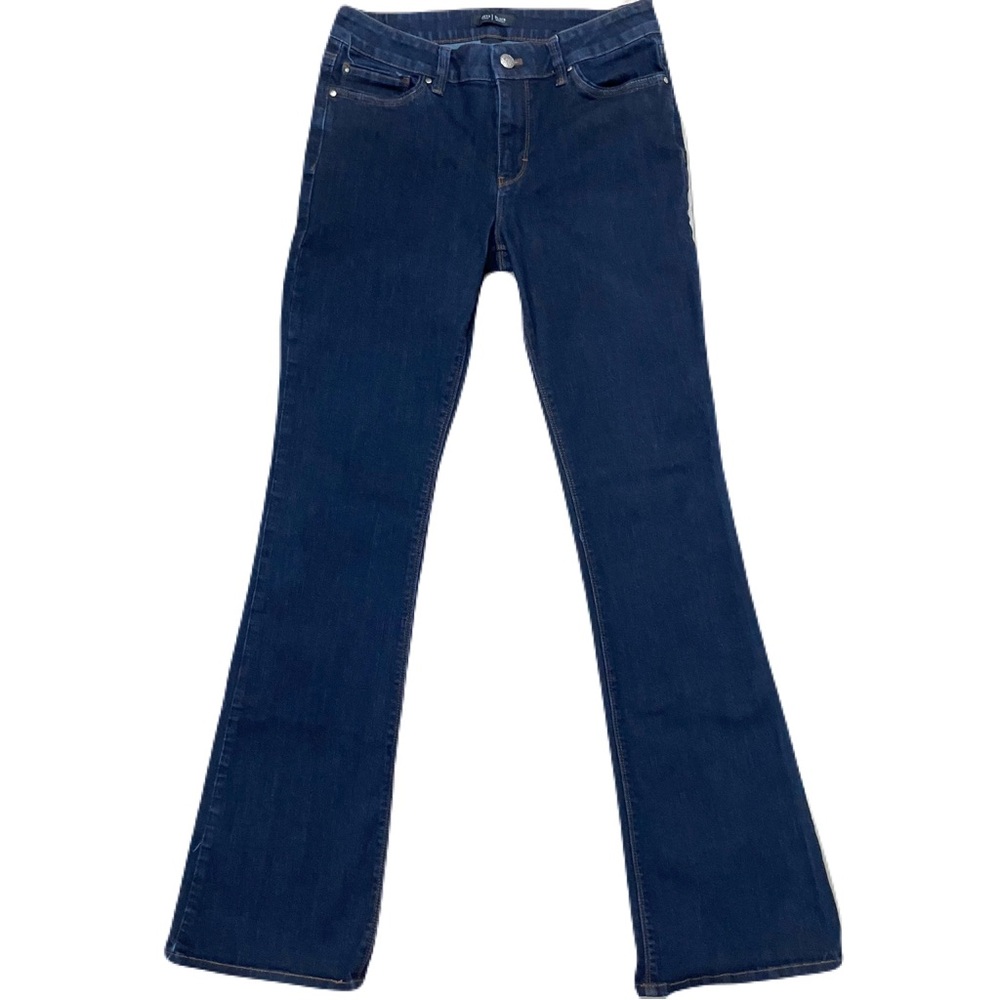 White House Black Market Dark Blue High Rise Skinny Flare Jeans